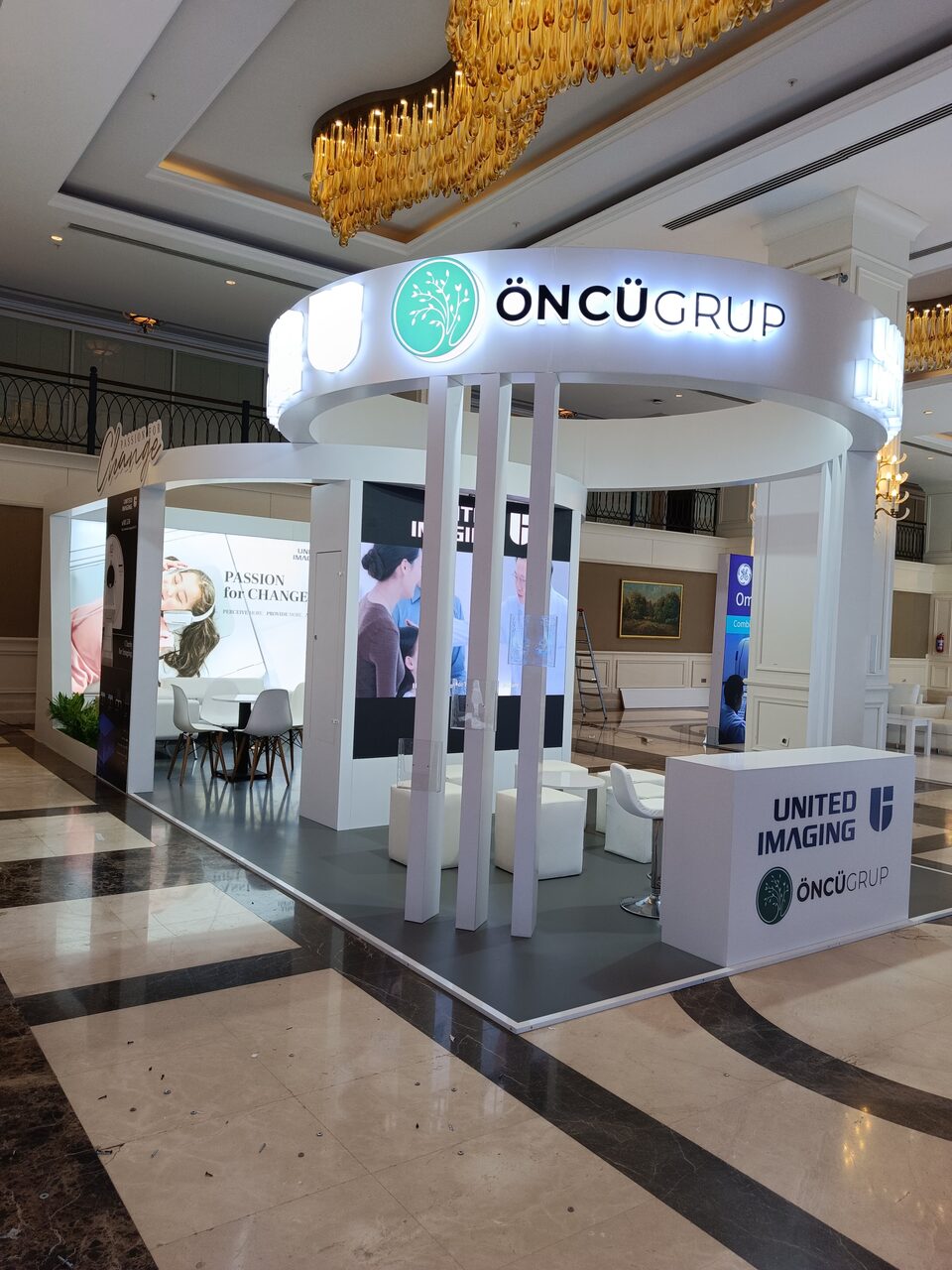 Custom wooden exhibition stand construction